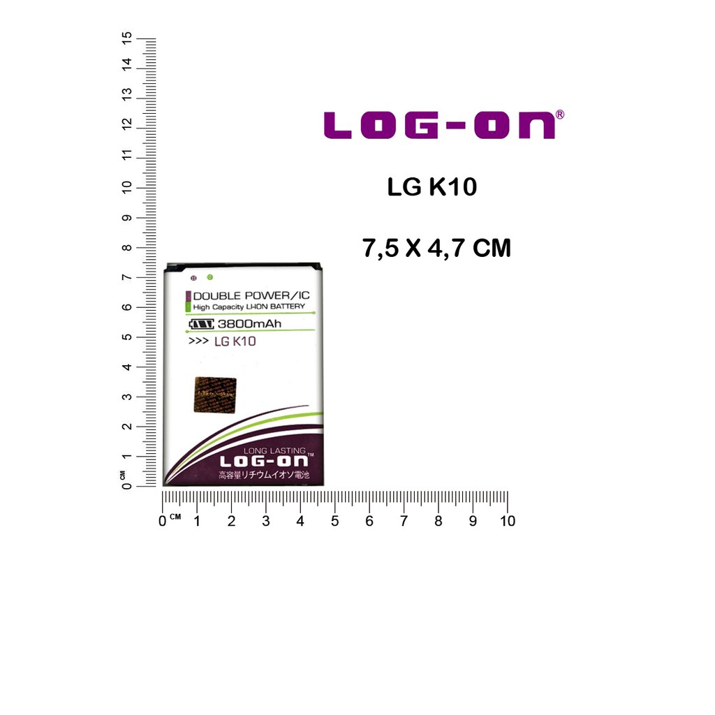 BATERAI LG K10 2016 - BL-45A1H - K420N K430DS K430DSF K430DSY - LOG ON DOUBLE POWER BATRE