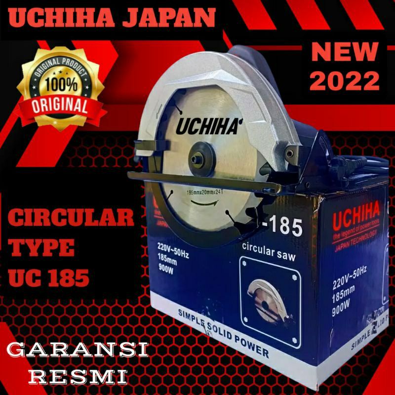Circular saw geargaji bundar alat potong uchiha type uc185