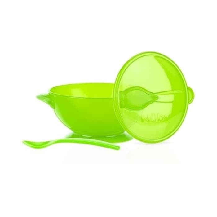 Nuby Garden Fresh Suction Bowl And Spoonlid / Mangkok Makan Bayi