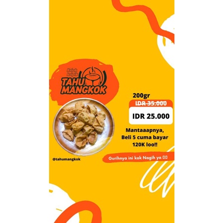 

Keripik tahu mangkok