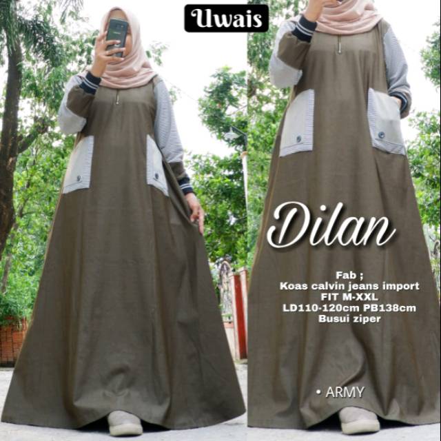 Dilan Gamis Syari Busui Original By Uwais