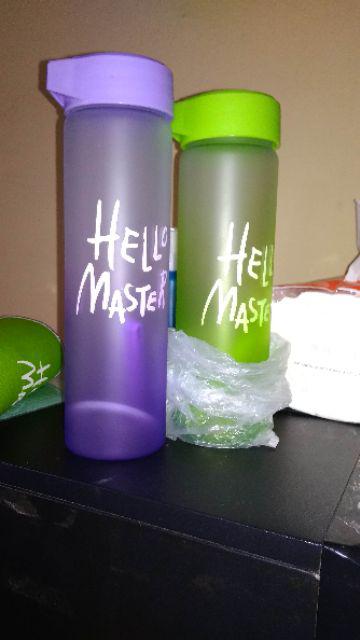 Botol Minuman Hello Master Bahan Pc Off /+ Free Bubble Warp + Free Pouch Zy Batam