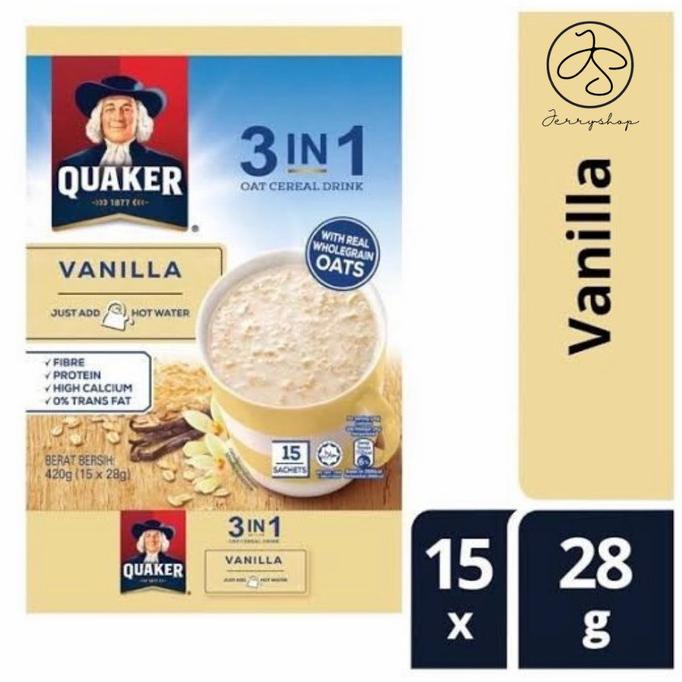 

CEREAL QUAKER OAT 3 IN 1 INSTANT SEREAL OATS ALL VARIAN MALAYSIA