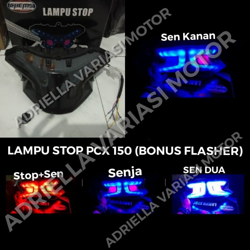 Lampu Stop Pcx 150 Lokal Led / Stoplamp Pcx Lokal / Lampu Stop Lamp Pcx Lokal Chems