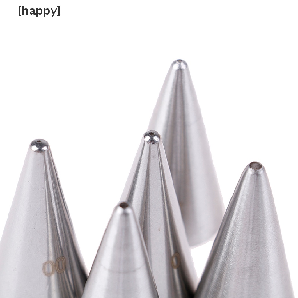 5 Pcs Nozzle Icing Piping Bentuk Bulat Untuk Dekorasi Pastry