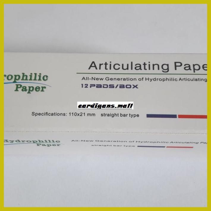 

Lehebleheb- Dental Articulating Paper/Kertas Artikulator/Hydropilic Paper -Originallll.