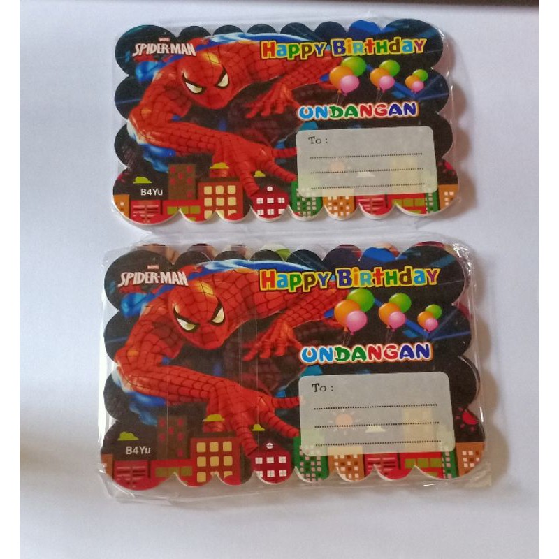 Undangan SPIDERMAN ULANG TAHUN