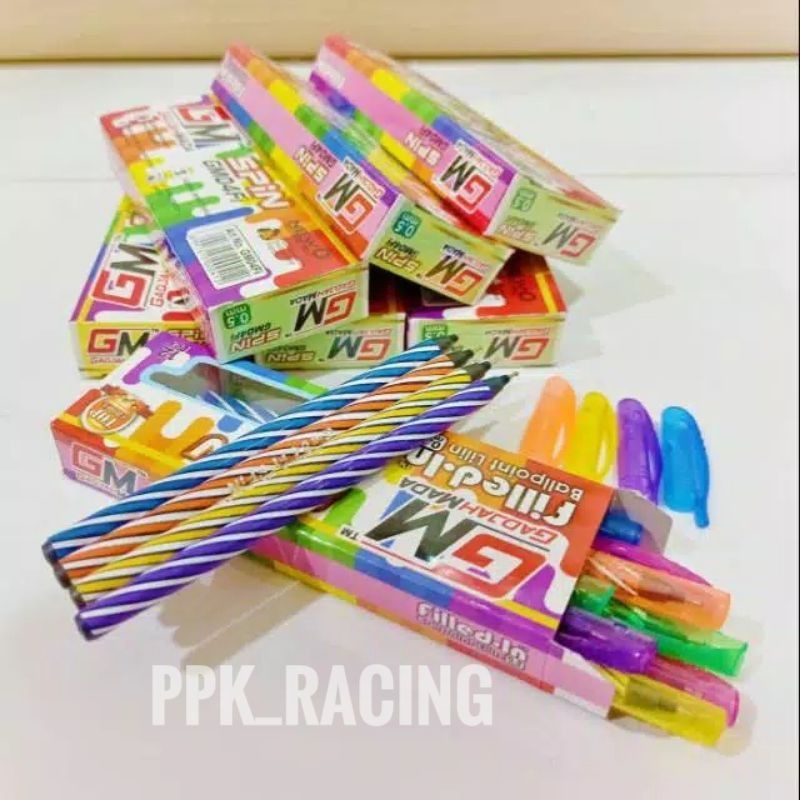 Pulpen Lilin Warna Warni 1 Lusin Isi 12 Pcs