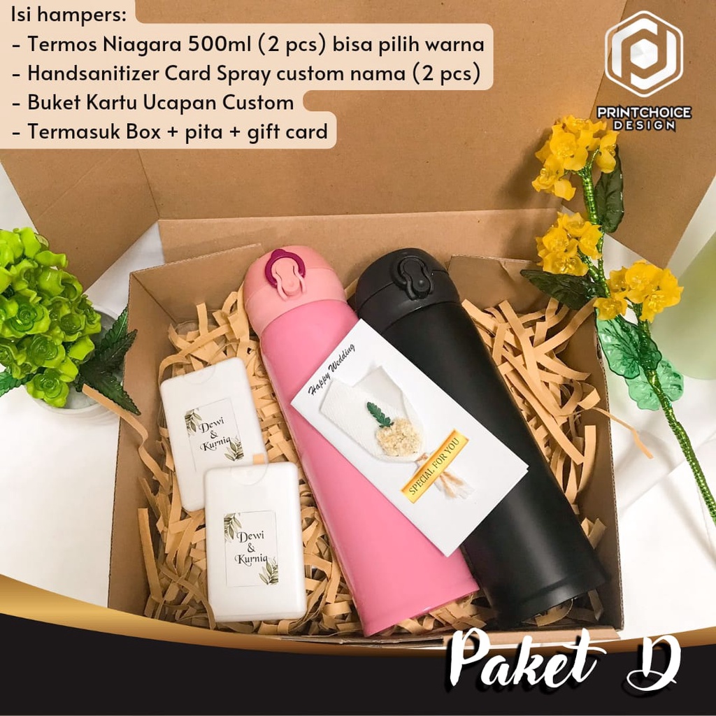 HAMPERS GIFT WEDDING | HADIAH PERNIKAHAN | TUMBLER CUSTOM COUPLE HEMAT | LOW BUDGET