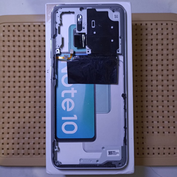 tutup mesin redmi note 10 fingerprint redmi note 10 original copotan