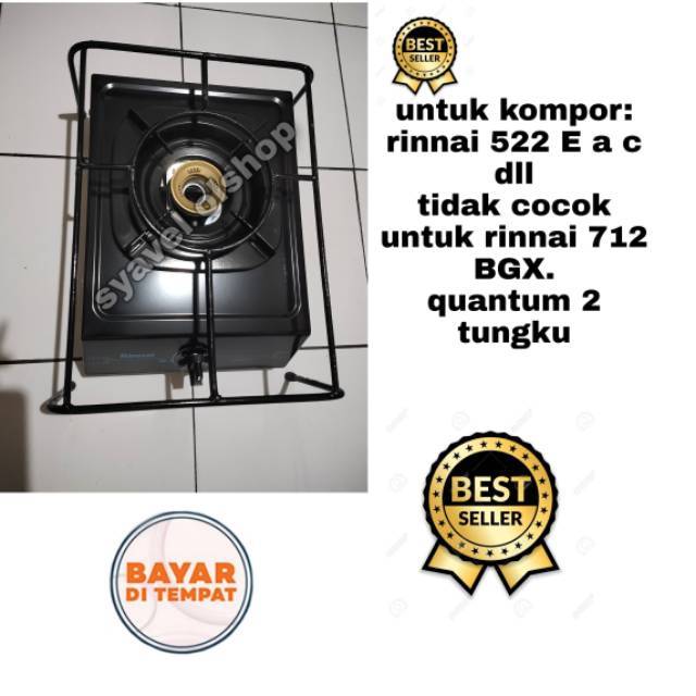 Tatakan Kompor Besi 1 Tungku Kuat 50 Kg