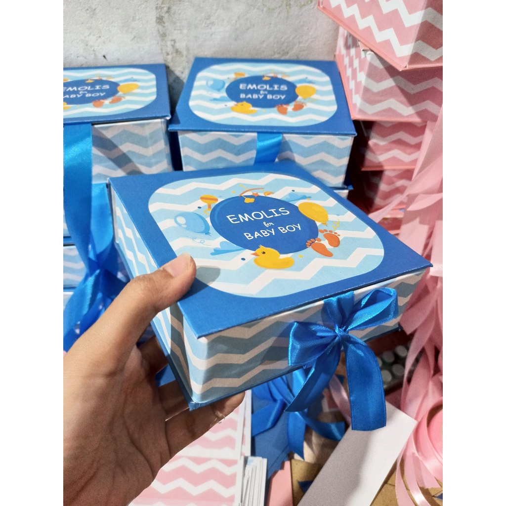 

Gift BOX 13x13x7 cm || Custom Design logo dan tulisan