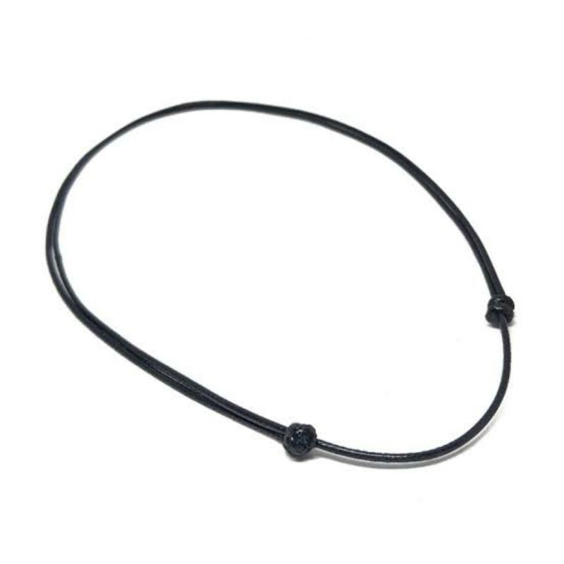 Kalung Tali Hitam / Kalung Polos Tali Hitam / Tali Korea Waterproof