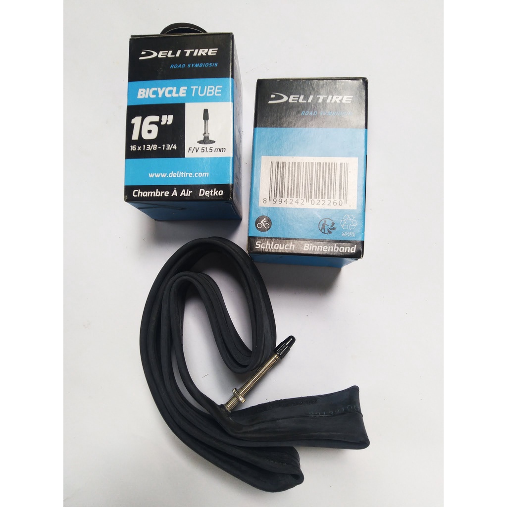Ban Sepeda Lipat 16 Ban Dalam 16 X1 3/8 Fv Deli Tire Sepeda Ban Tipis