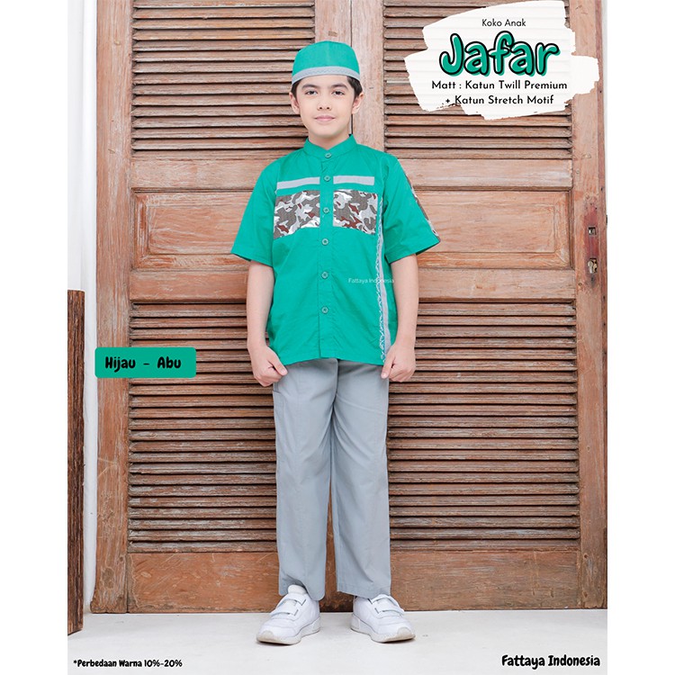 Fattaya Premium Koko Anak Jafar - Baju Muslim Laki-laki Busana Putra Islami untuk Buah Hati Setelan 