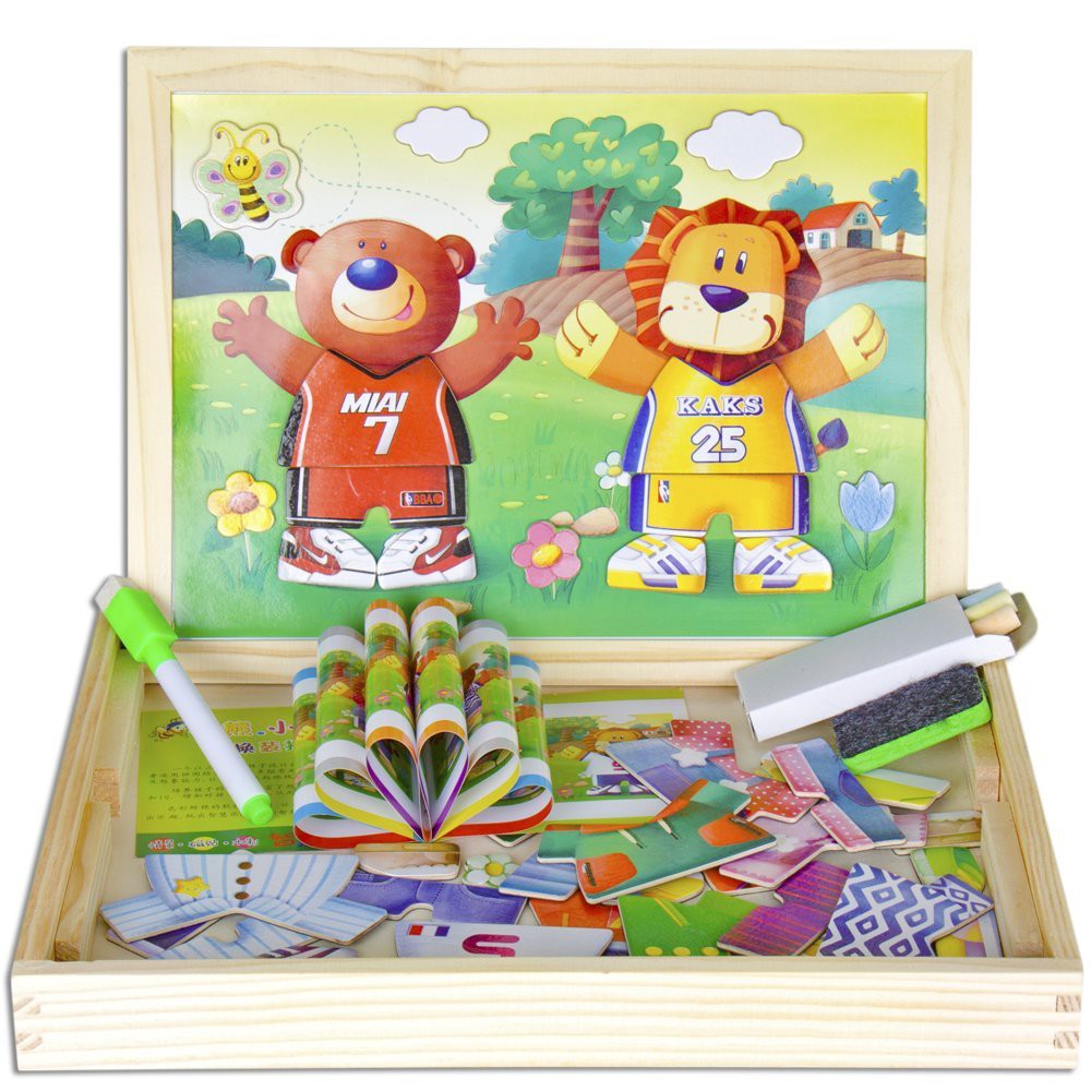 BEAR LION CHANGE MAGNETIC PUZZLE - MWZ-2045