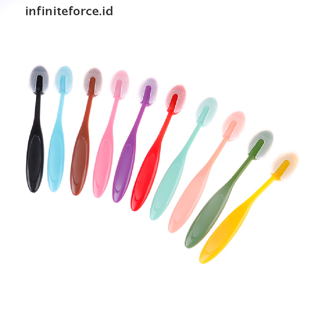 (Infiniteforce.Id) 10pcs / Set Brush Makeup Untuk Blending / Gambar