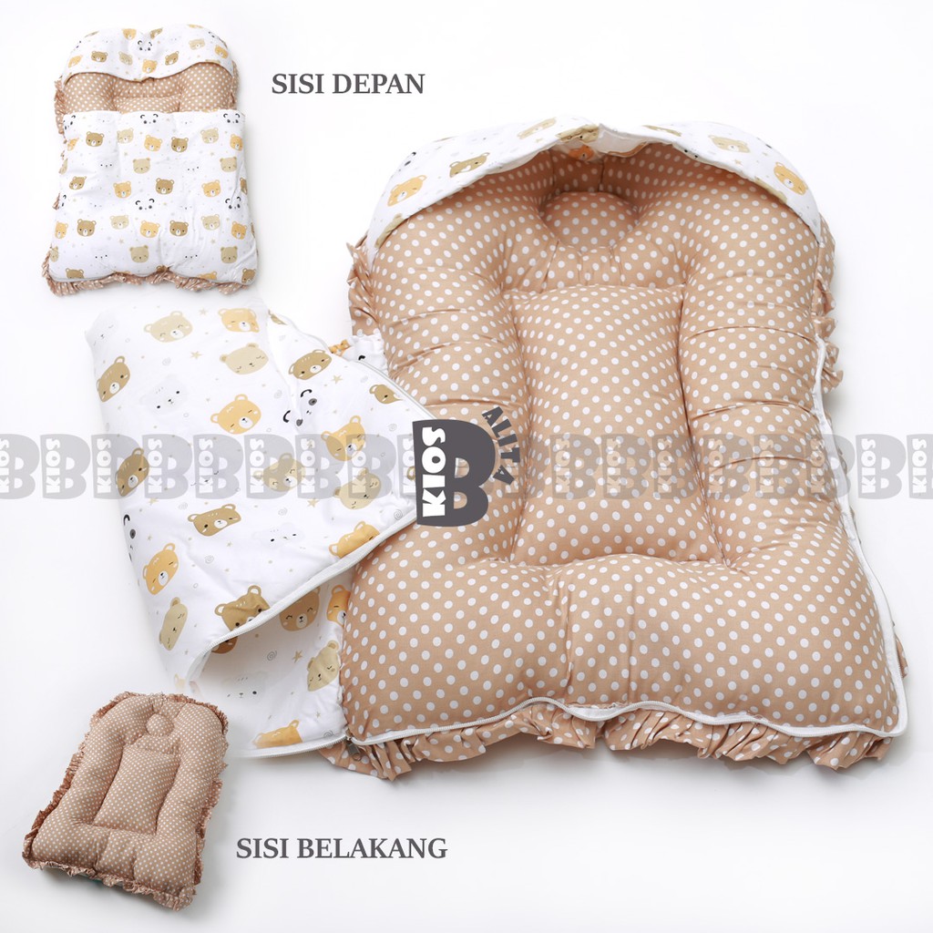 BABY SLEEPING BAG - KASUR TEMPAT TIDUR BAYI / SELIMUT TOPI KASUR BAYI RESLETING TERMURAH