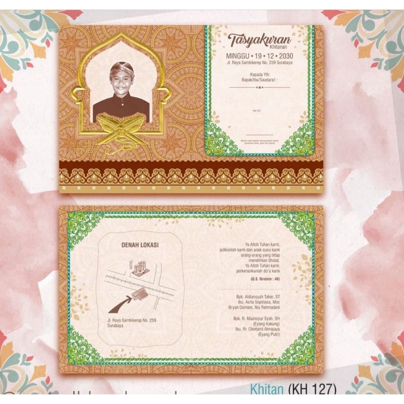 Undangan Blangko Khitan New Khitan KH 127