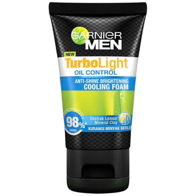 [ 100 ml ] all series - garnier men turbo light oil control cooling scrub - garnier men turbo light oil control icy scrub