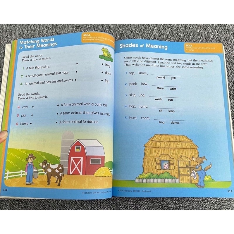 evan moor top student activity book grade 1 grade 2