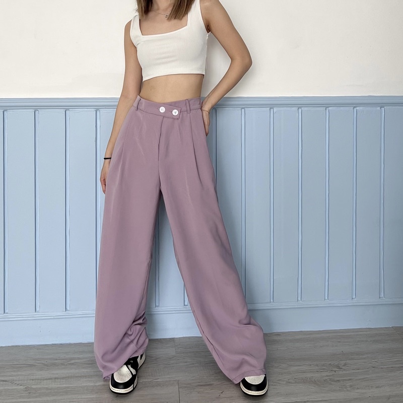 eleanore vest set (dijual terpisah)-Celana Lilac