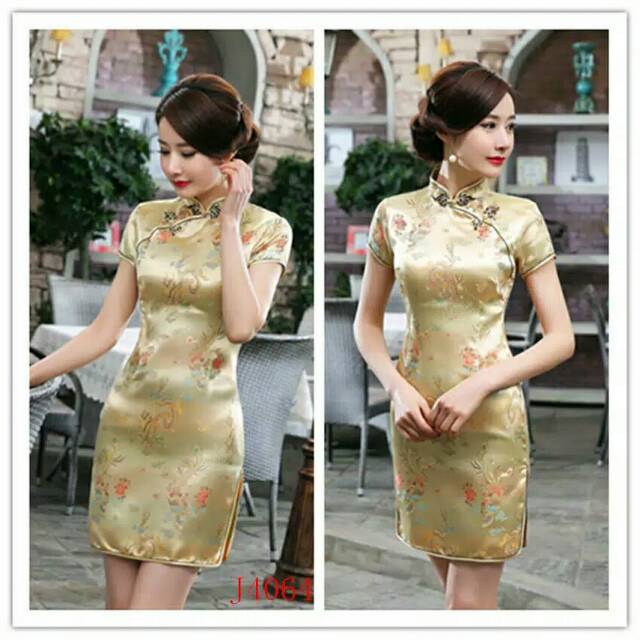 IMLEK SALE Cheongsam Dress Midi Longfeng Import