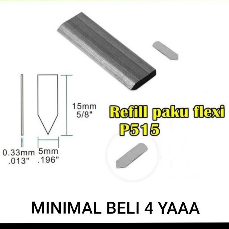 

Refill staples V paku pigura isi staples flexi P515 MIN.BELI 4 ya