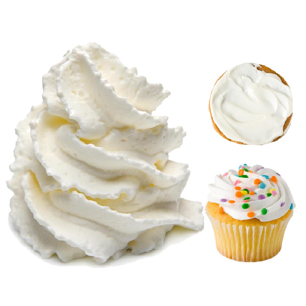 BUTTER CREAM 250GR - KRIM OLES OLESAN CAKE JADI LANGSUNG PAKAI - CUP CAKE PUTIH FROSTING COATING TOPPING HALAL