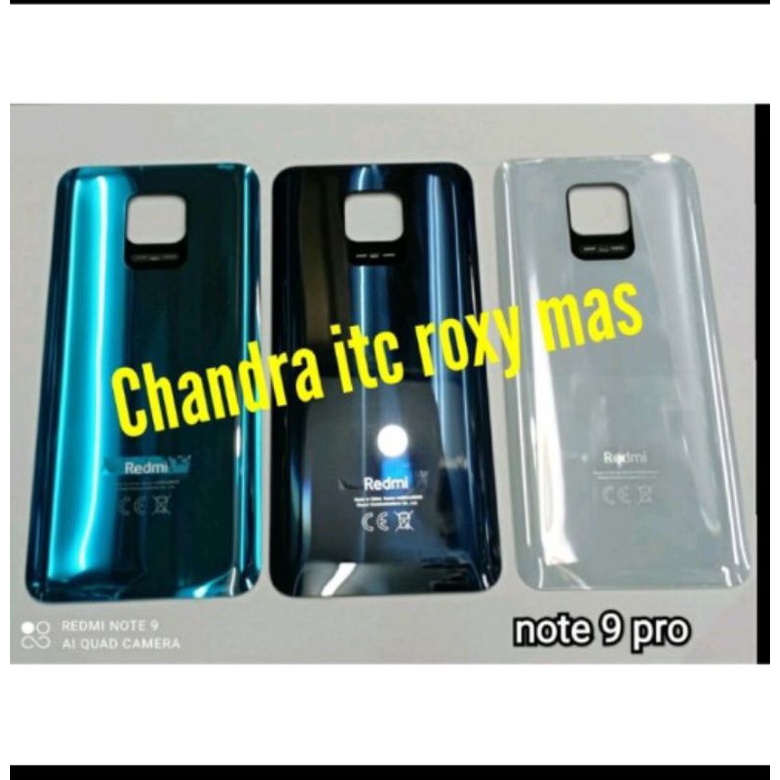 Tutup Belakang Backcover Backdoor Back Casing Xiaomi Redmi Note9 Pro - Note 9 Pro Original