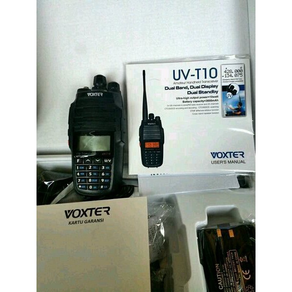 HT VOXTER UV T 10 DUAL BAND DAYA BATERAI 3600Mah
