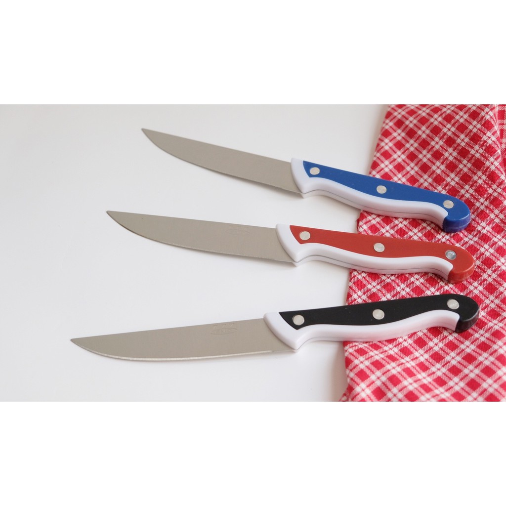 [EMD777] Pisau Dapur Stainless Steel Gagang Warna 5"