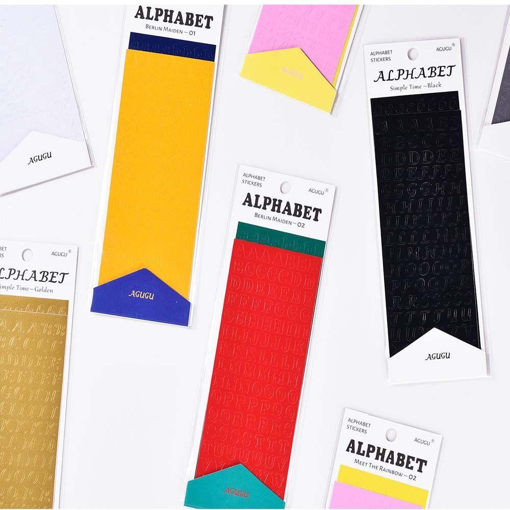 MXBEAUTY Number Sticker Multifungsi Self Adhesive Dairy Album DIY Craft Foto Alfabet Stiker