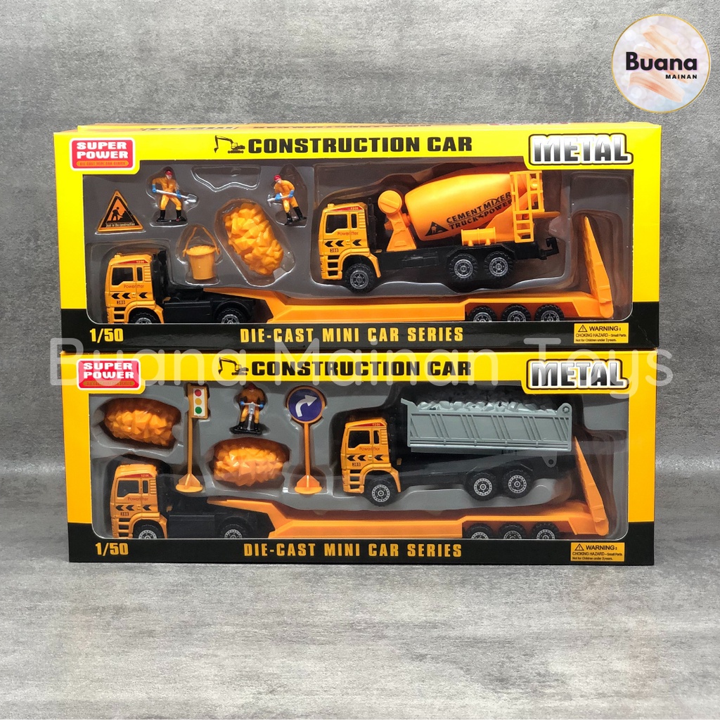 DIE-CAST MINI CAR SERIES KONSTRUKSI MAINAN MOBIL MOBILAN DIECAST ANAK TRUK CONSTRUCTION