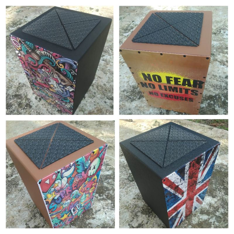 Jual cajon kajon drum box duduk motif akustik & akustik elektrik