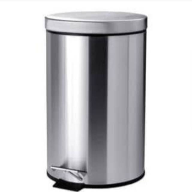 Maspion Tempat Sampah Injak 12 Liter Dust Bin Pedal Stainless Tong Sampah