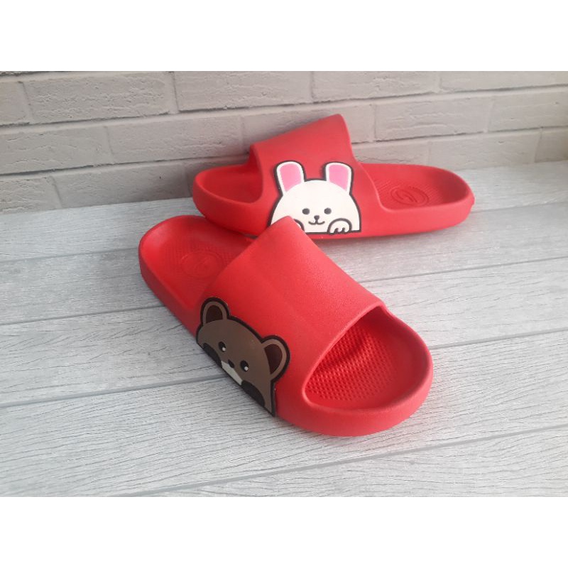 Sandal Wanita Dewasa Slip On Terbaru  Karakter Pasangan Dewasa size 36 40 Dulux 386B