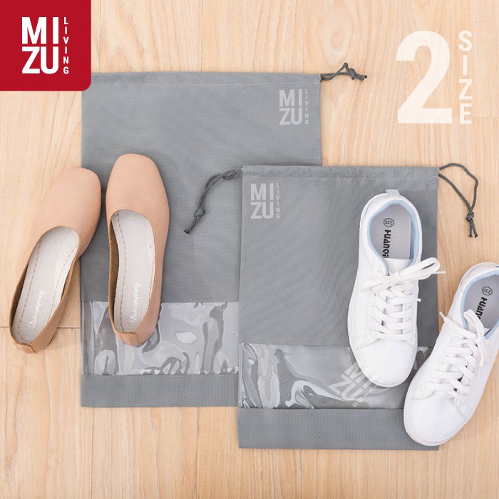 NEZUMI Travel Shoe Bag Tas Serut Sepatu Sandal Serbaguna Anti Debu Ventilasi-3