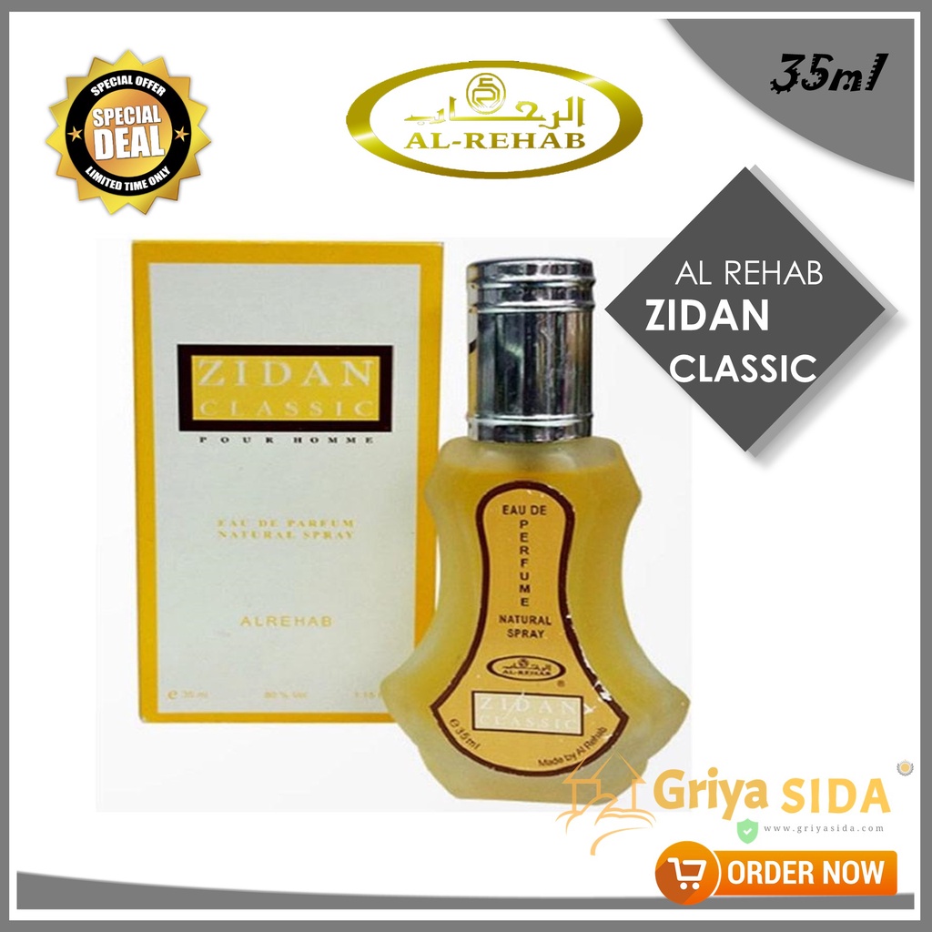 Parfum al rehab zidan classic 35ml original minyak wangi alrehab spray PROMO!