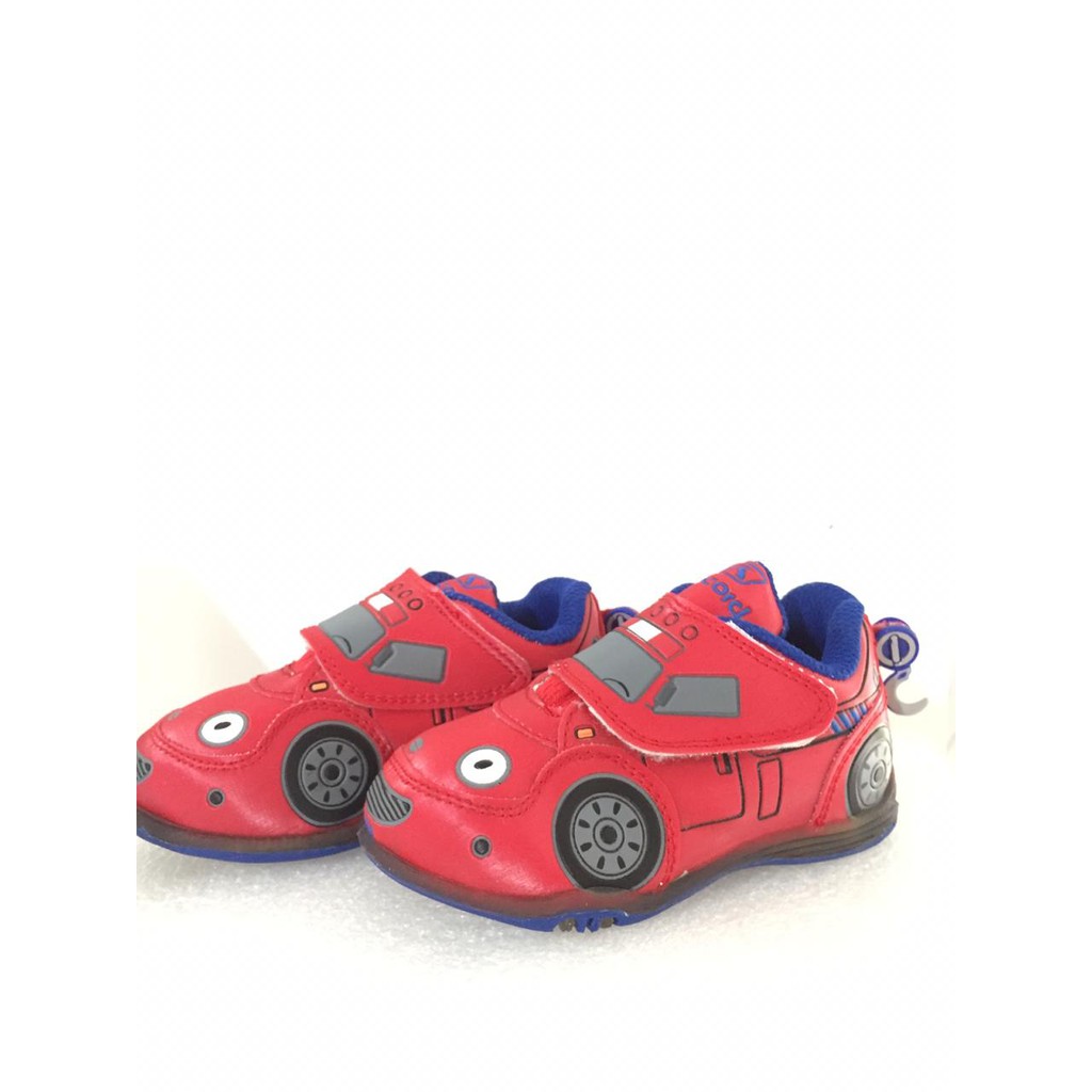  Sepatu  LED Bayi Laki Laki Motif Mobil Record Smartkids 14 