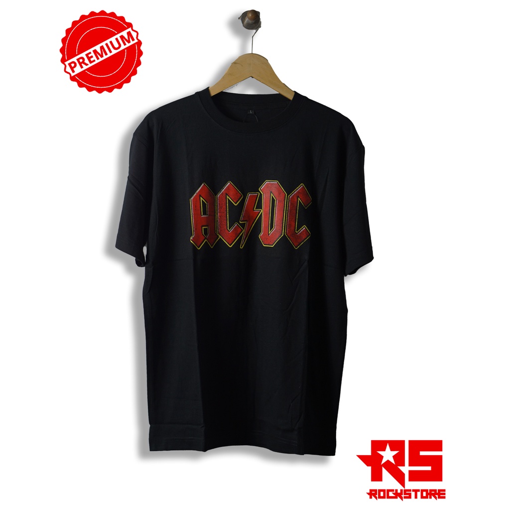 Jual Kaos band ACDC LOGO / KAOS ACDC / Kaos Band Kaos Musik Tshirt baju