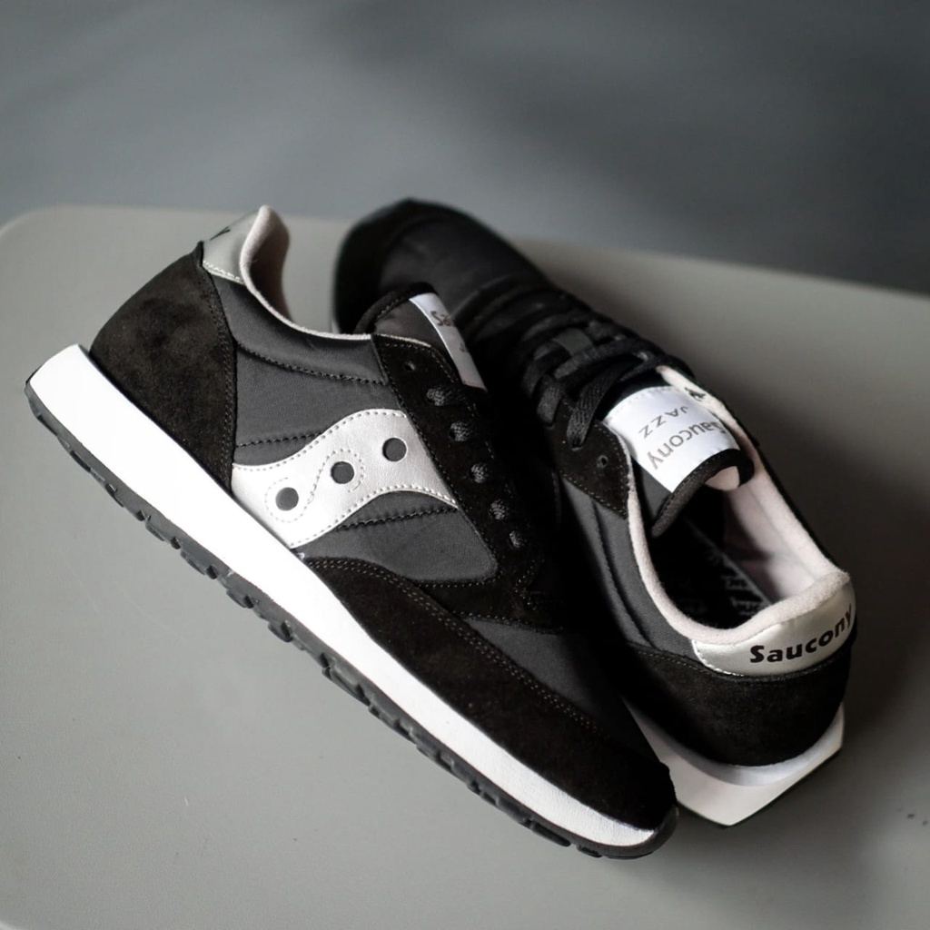saucony jazz original vintage black white