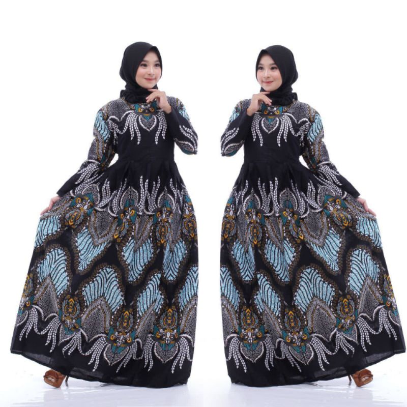 Batik gamis busana muslim batik wanita murah