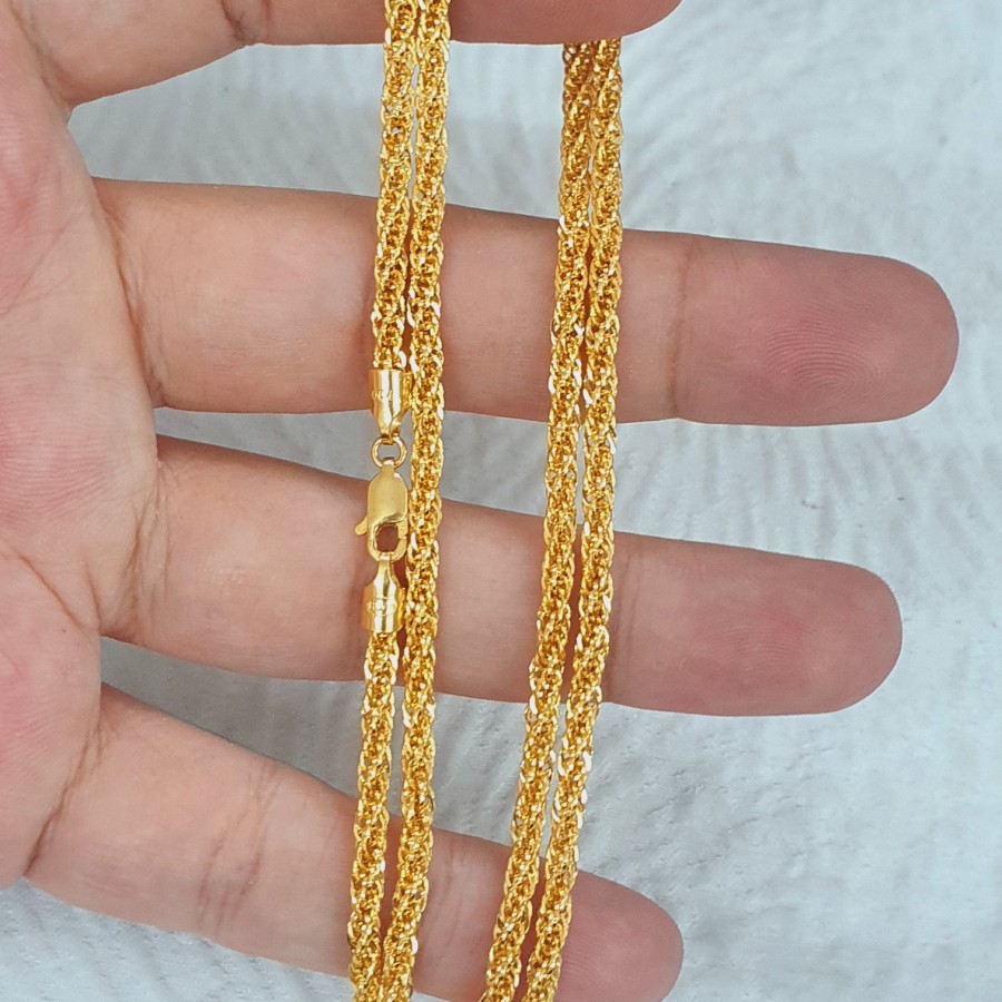 kalung plintir tanggung kuning emas 70% 700 70 % 16k