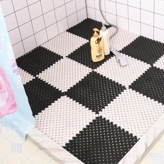 Karpet Anti Slip Kamar Mandi / Anti Slip Mat Bathroom 25 X 25 Cm - Merah