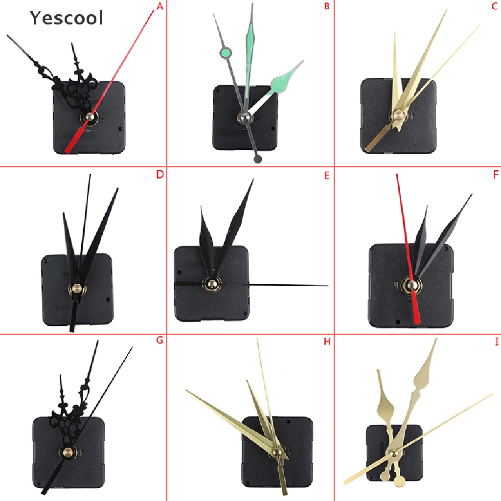 Yesset Mesin Jam Dinding Quartz Analog Mode Diam Gaya Klasik DIY