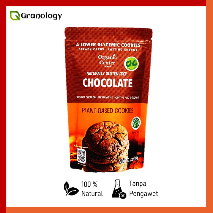 Organic Center Cookies Chocolate / Kukis Cokelat 120 gram