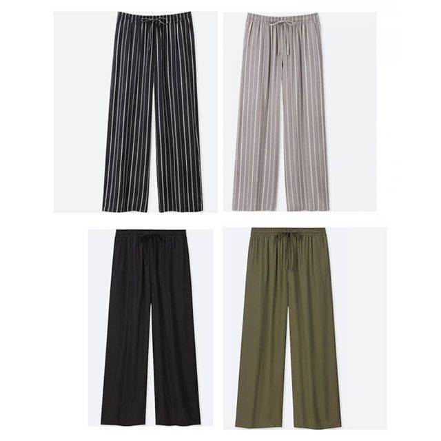  CA UNIQLO  Celana  Panjang  Wanita  Drape Wide Pants 