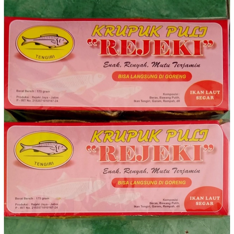 

Kerupuk Puli Rejeki Khas Madiun (175 gram) Rasa Ikan Tengiri