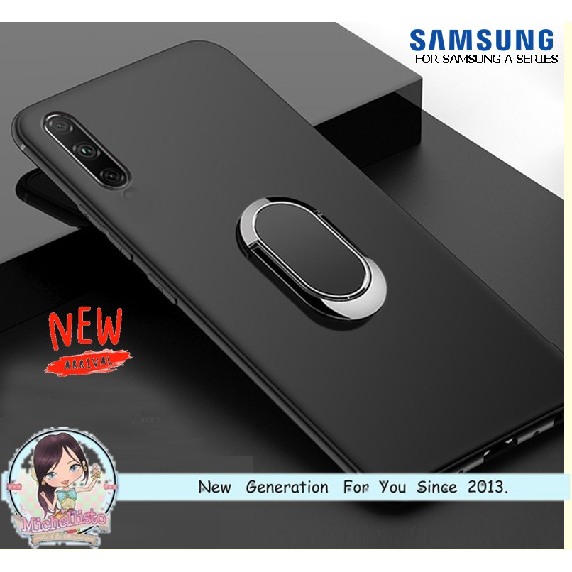 Case Samsung A50 A50S A30S A70 RING Magnetic Slim Matte Softcase Casing